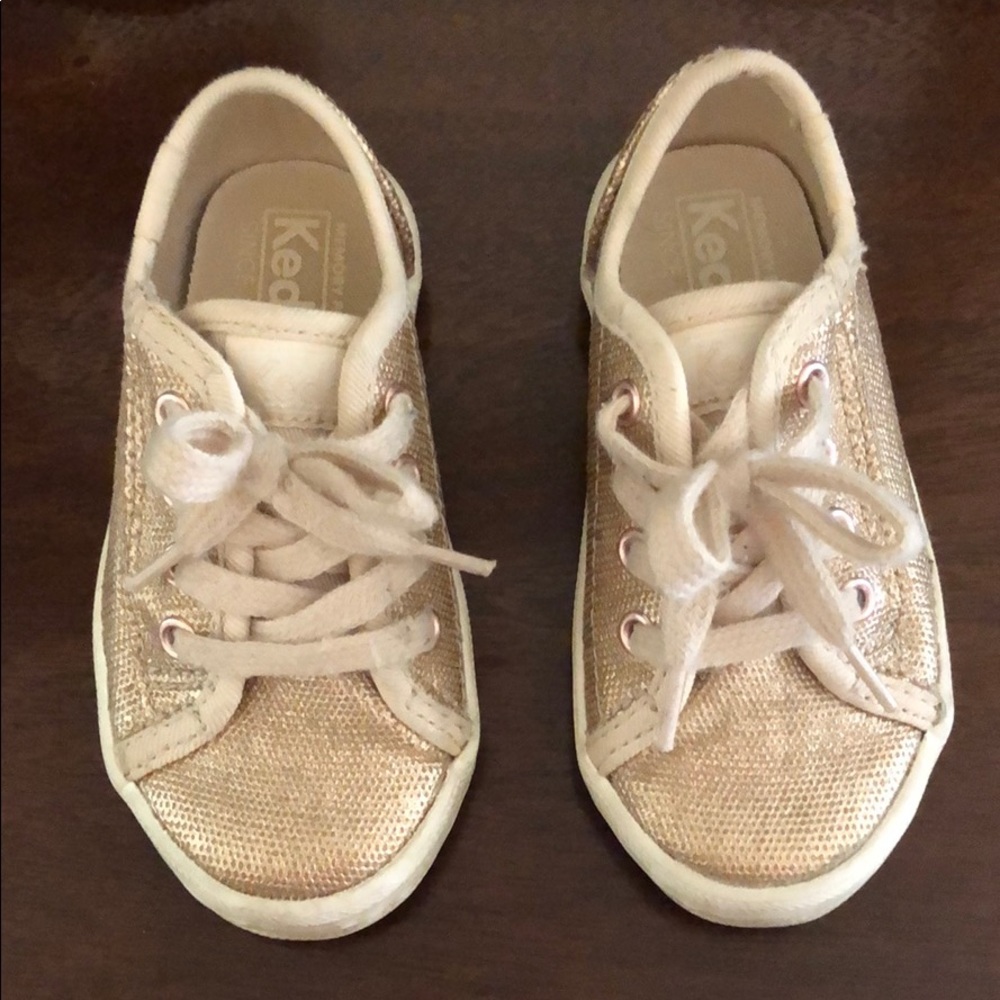 Keds rose gold sneakers